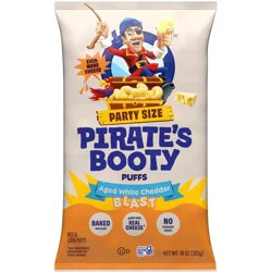 Pirate's Booty Cheddar Blast Extra White Cheddar Cheese Puffs - 10oz