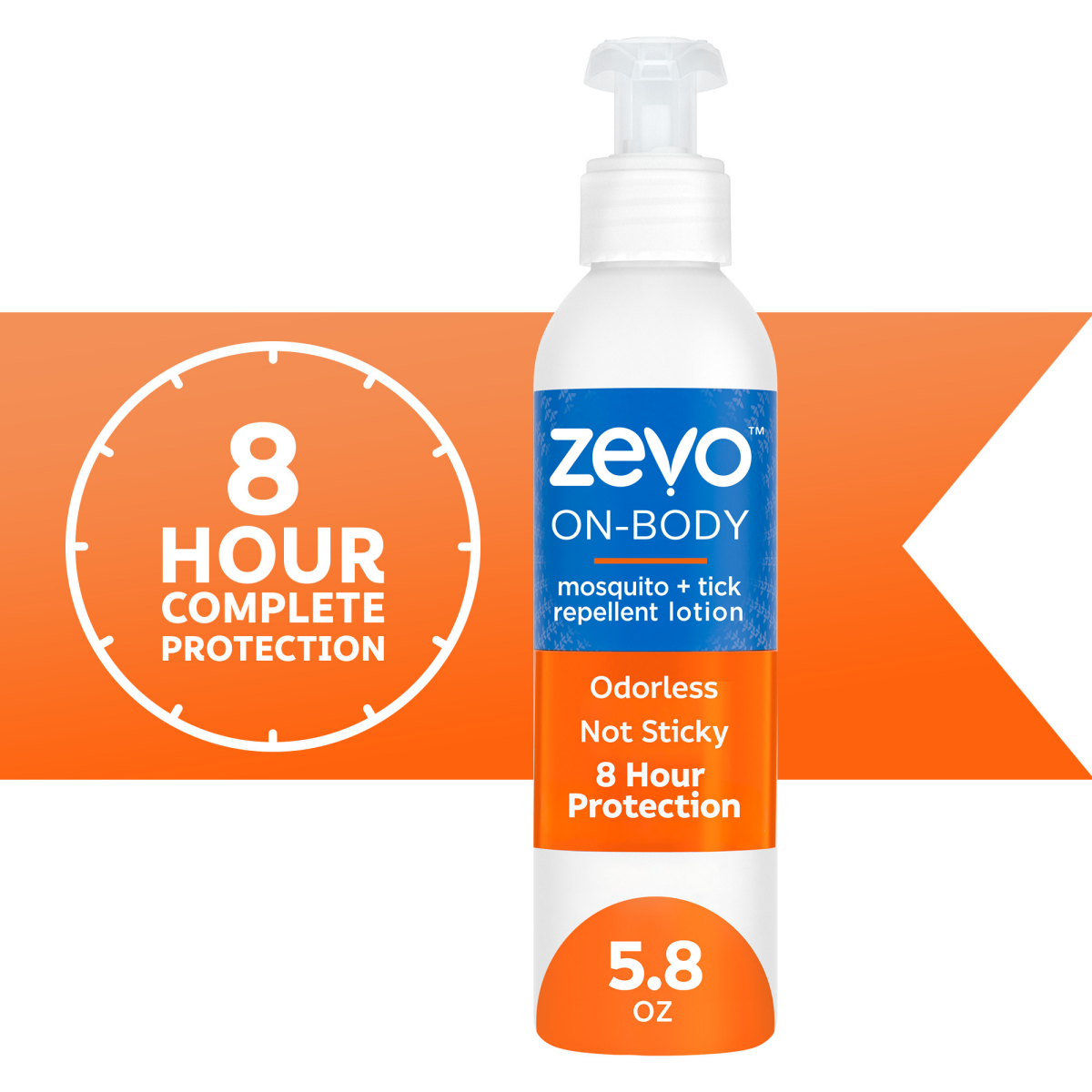 slide 1 of 8, Zevo On Body Insect Repellant Lotion - 5.8 fl oz, 5.8 fl oz