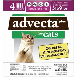 ADVECTA Plus Flea Protection for Small Cats 4 Count