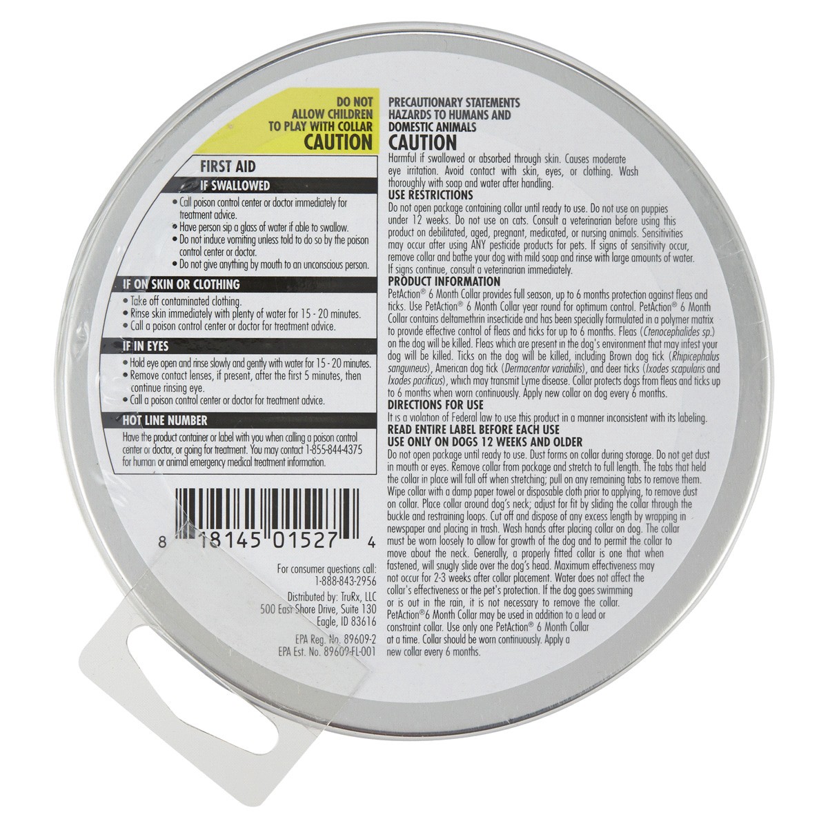 slide 2 of 2, PetAction 6 Month Flea and Tick Collar Large Dog, LG