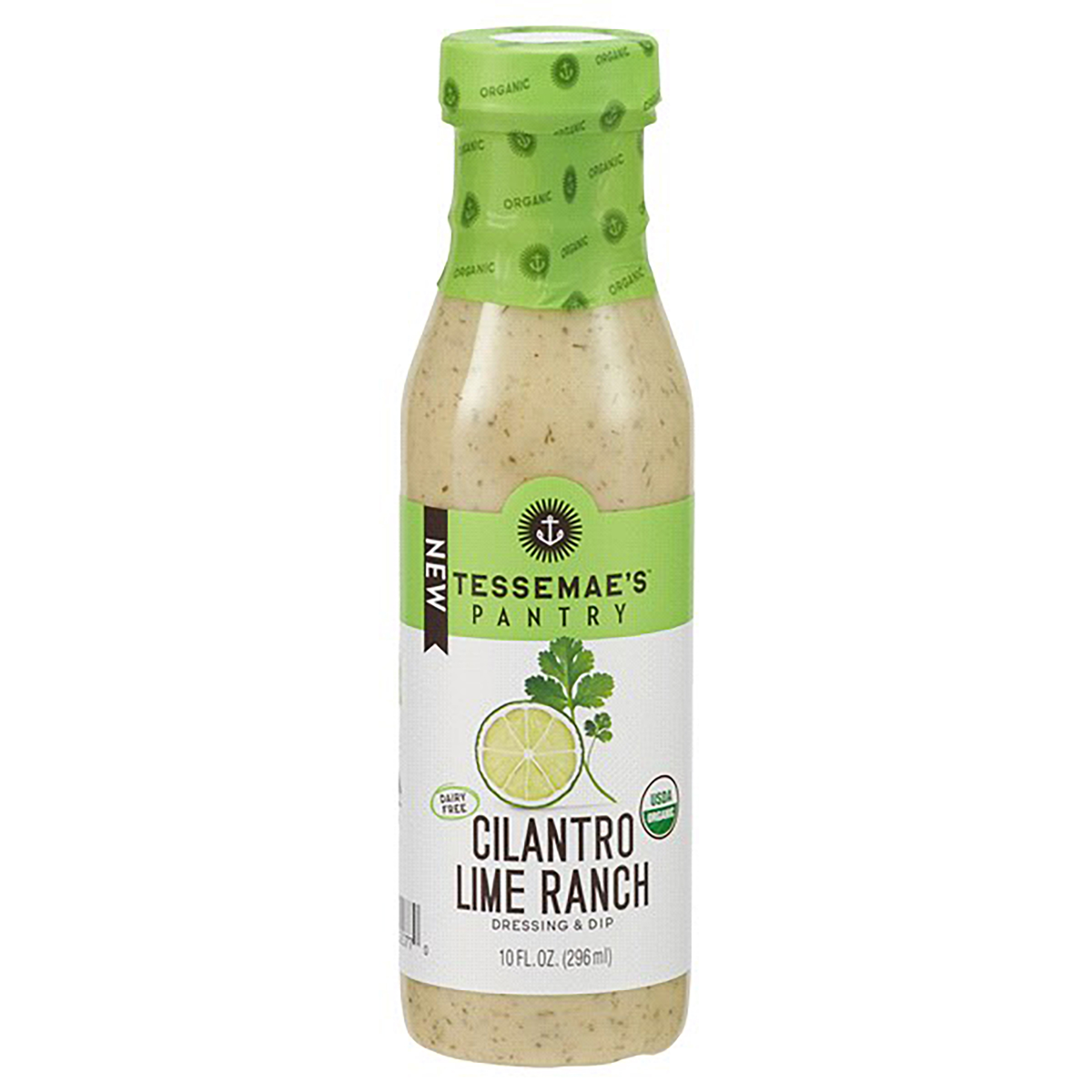 slide 1 of 2, Tessemae's Cilantro Lime Ranch Dressing, 10 fl oz