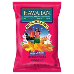 Hawaiian 7.5 oz Hawaiian Brand Mango Habanero Kettle Style Potato Chips