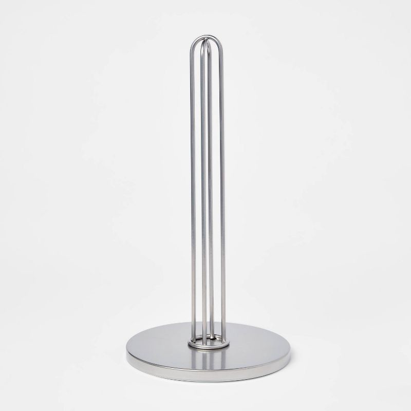 slide 1 of 3, Nickel Paper Towel Holder - Threshold™, 1 ct