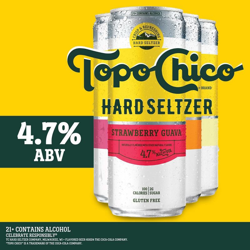 slide 2 of 8, Topo Chico Hard Seltzer Variety Pack - 12pk/12 fl oz Slim Cans, 12 ct; 12 fl oz