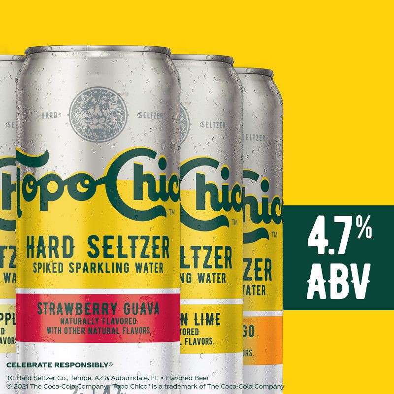 slide 2 of 9, Topo Chico Hard Seltzer Variety Pack - 12pk/12 fl oz Slim Cans, 12 ct; 12 fl oz