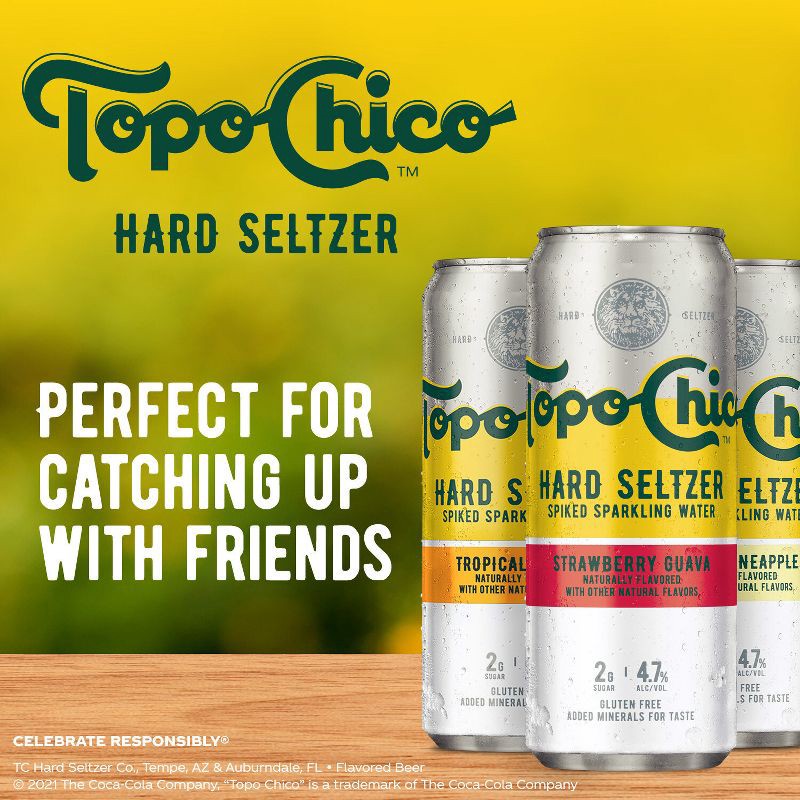 slide 7 of 9, Topo Chico Hard Seltzer Variety Pack - 12pk/12 fl oz Slim Cans, 12 ct; 12 fl oz