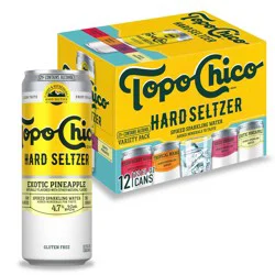Topo Chico Hard Seltzer Variety Pack - 12pk/12 fl oz Slim Cans