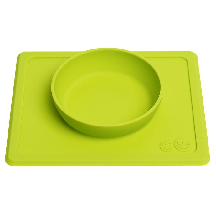 slide 3 of 8, ezpz Mini Bowl Placemat - Lime, 1 ct