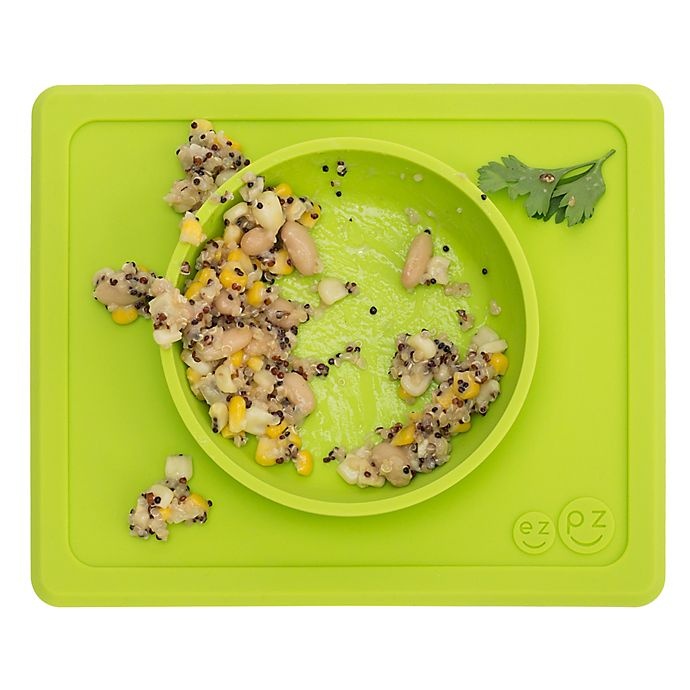 slide 5 of 8, ezpz Mini Bowl Placemat - Lime, 1 ct