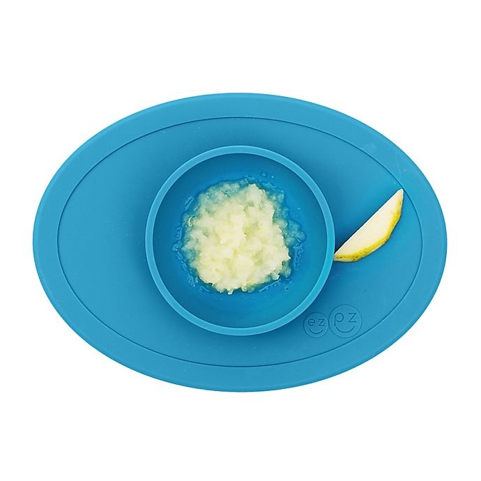 slide 2 of 8, ezpz Tiny Bowl Placemat - Blue, 1 ct