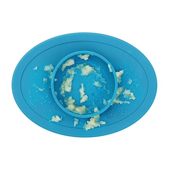 slide 3 of 8, ezpz Tiny Bowl Placemat - Blue, 1 ct