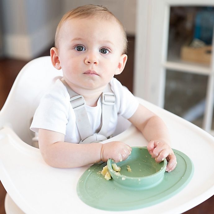 slide 4 of 8, ezpz Tiny Bowl Placemat - Blue, 1 ct