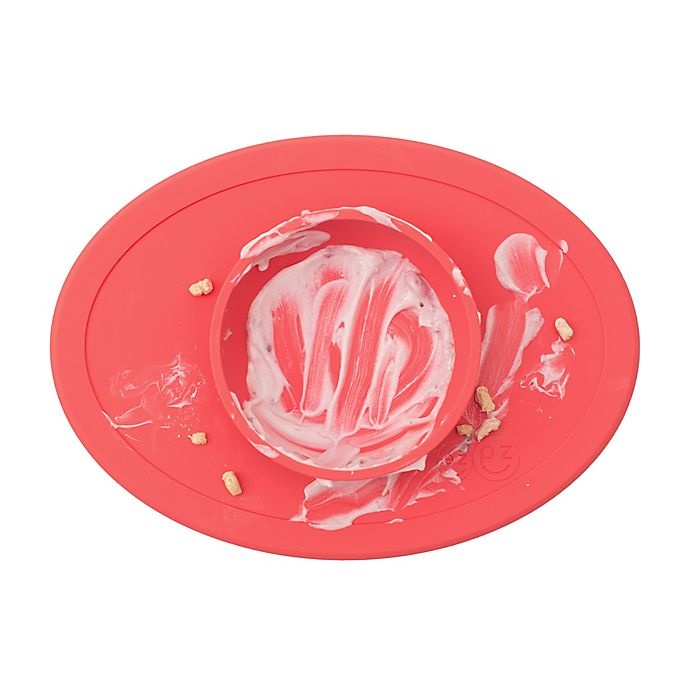 slide 4 of 8, ezpz Tiny Bowl Placemat - Coral, 1 ct