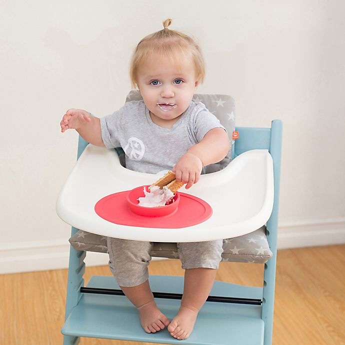 slide 6 of 8, ezpz Tiny Bowl Placemat - Coral, 1 ct