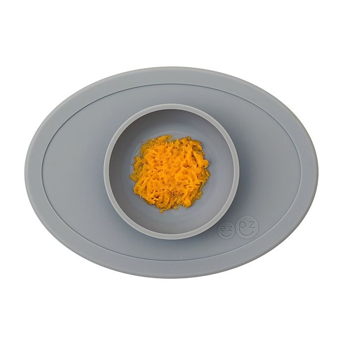 slide 2 of 8, ezpz Tiny Bowl Placemat - Grey, 1 ct