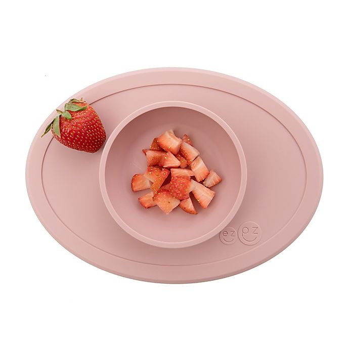 slide 3 of 8, ezpz Tiny Bowl Placemat - Blush, 1 ct