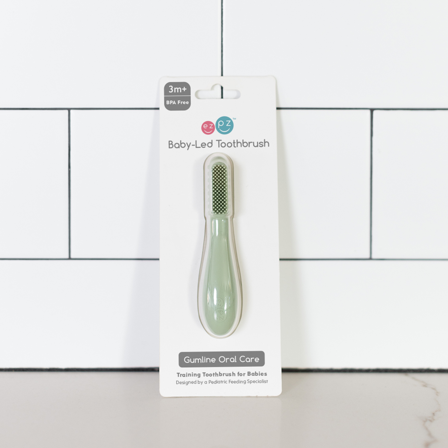 slide 5 of 5, ezpz Baby-Led Toothbrush, One Size