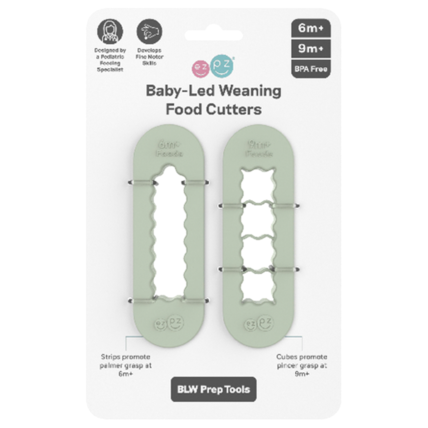 slide 1 of 5, ezpz Baby-Led Weaning Food Cutters, 1 ct