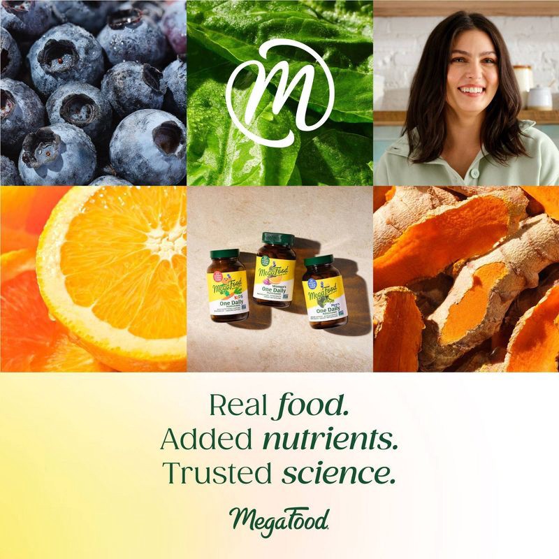 slide 9 of 10, MegaFood Baby & Me 2 Postnatal with Choline, Folate & Iron Multivitamin Vegetarian Tablets - 60ct, 60 ct