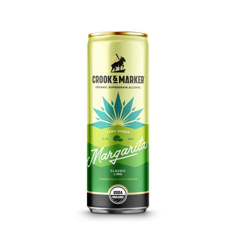 slide 3 of 7, Crook & Marker Lime Margarita - 8pk/11.5 fl oz Cans, 8 ct, 11.5 fl oz