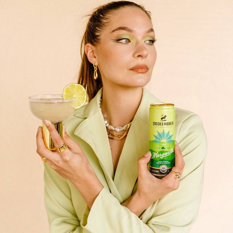 slide 5 of 8, Crook & Marker Lime Margarita - 8pk/11.5 fl oz Cans, 8 ct, 11.5 fl oz
