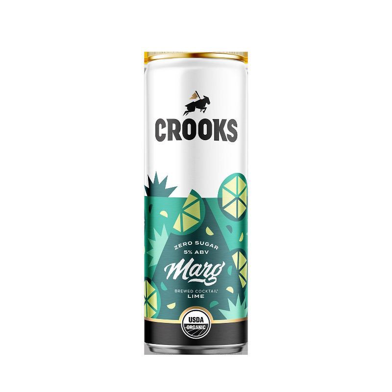 slide 3 of 8, Crook & Marker Lime Margarita - 8pk/11.5 fl oz Cans, 8 ct, 11.5 fl oz