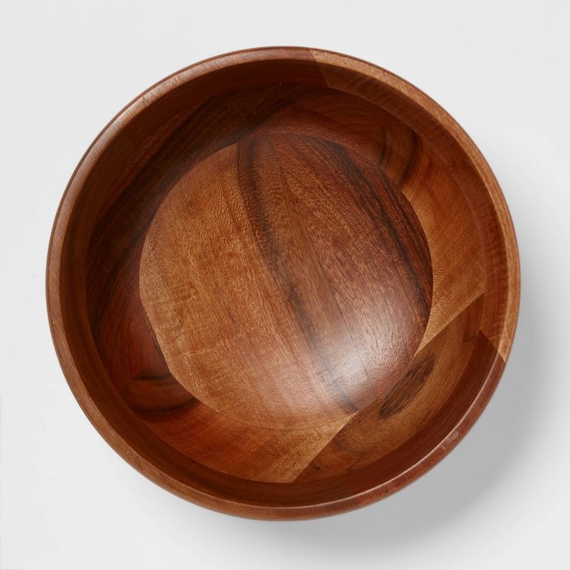 slide 3 of 3, 77oz Wood Medium Serving Bowl - Threshold™, 77 oz