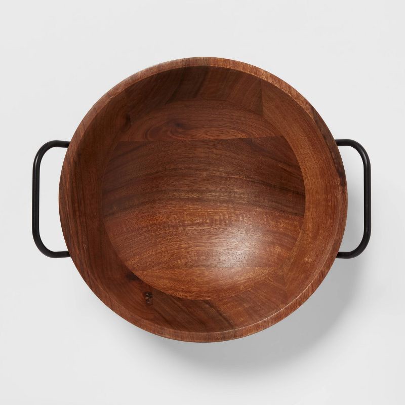 slide 3 of 3, 62.5oz Wood Medium Serving Bowl - Threshold™, 62.5 oz