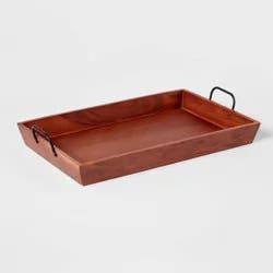20" x 13" Wood Serving Tray - Threshold™