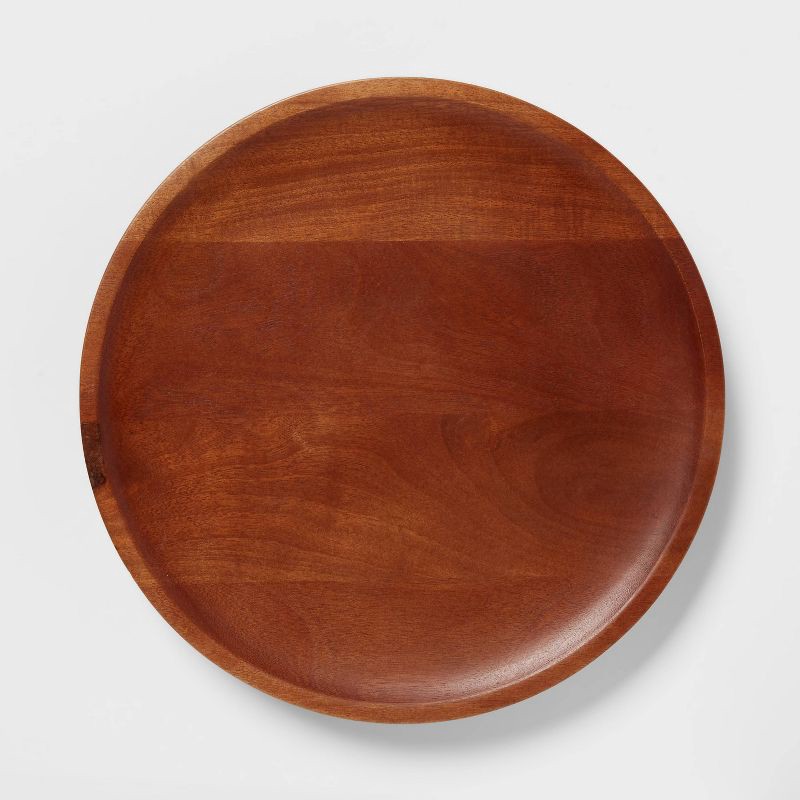 slide 3 of 3, 13.5" Wood Signature Round Lazy Susan - Threshold™, 1 ct