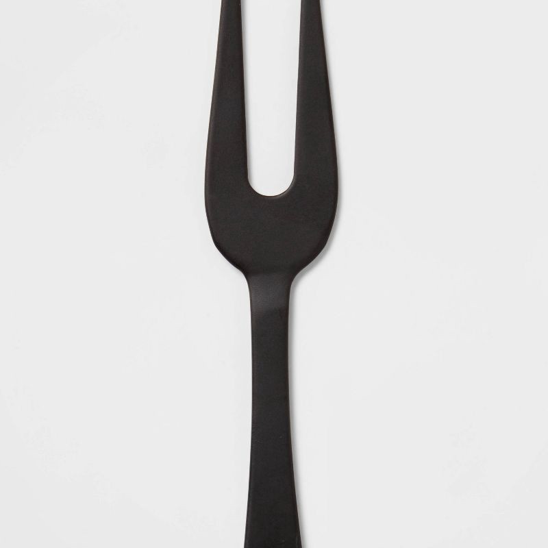 slide 3 of 3, 4pc Stainless Steel Cheese Knive Serving Set Black - Threshold™, 4 ct