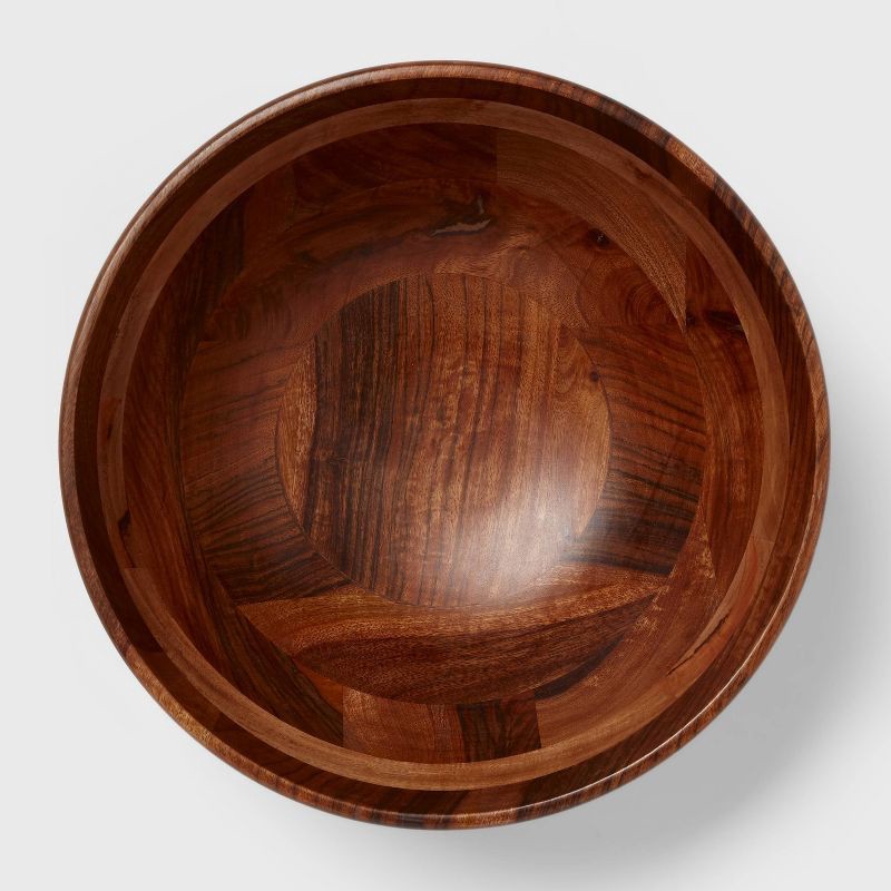 slide 3 of 3, 188oz Wood Signature Serving Bowl - Threshold™, 188 oz