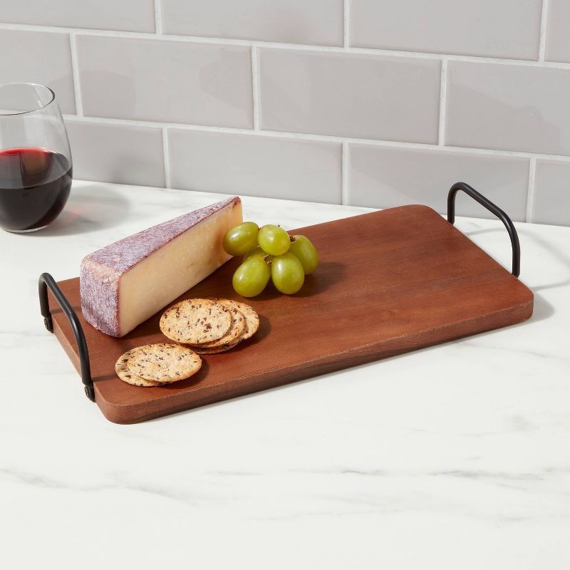 slide 2 of 3, 14" x 7" Wood Serving Board - Threshold™, 1 ct