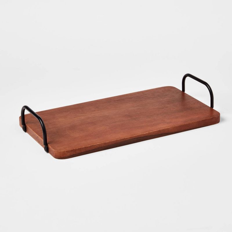 slide 1 of 3, 14" x 7" Wood Serving Board - Threshold™, 1 ct