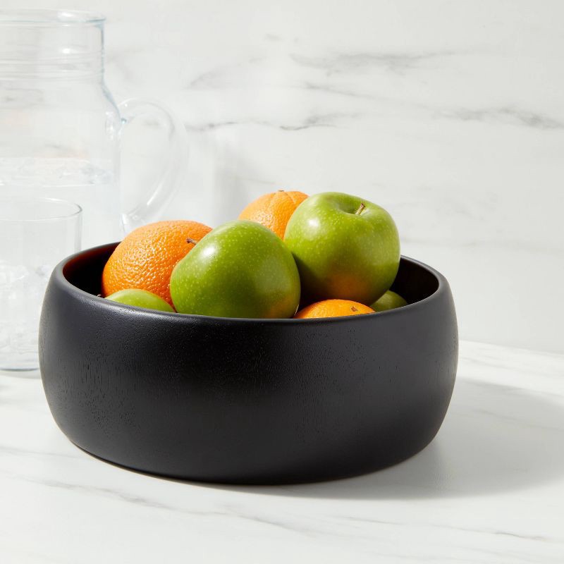 slide 2 of 3, 54oz Acacia Modern Serving Bowl Black - Threshold™, 54 oz