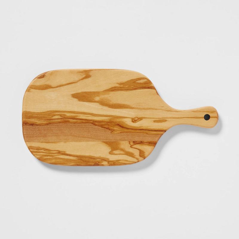 slide 3 of 3, 11" x 5" Olivewood Small Serving Board - Threshold™, 1 ct
