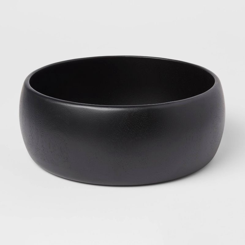 slide 1 of 3, 118oz Acacia Modern Serving Bowl Black - Threshold™, 118 oz