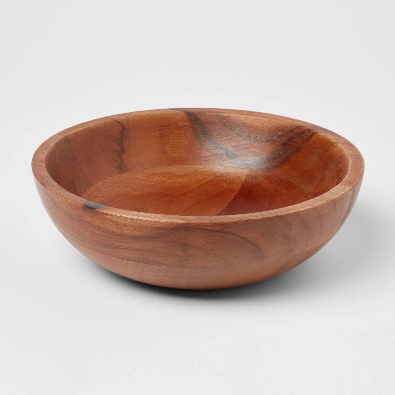 slide 1 of 3, 21oz Wood Serving Bowl - Threshold™, 21 oz