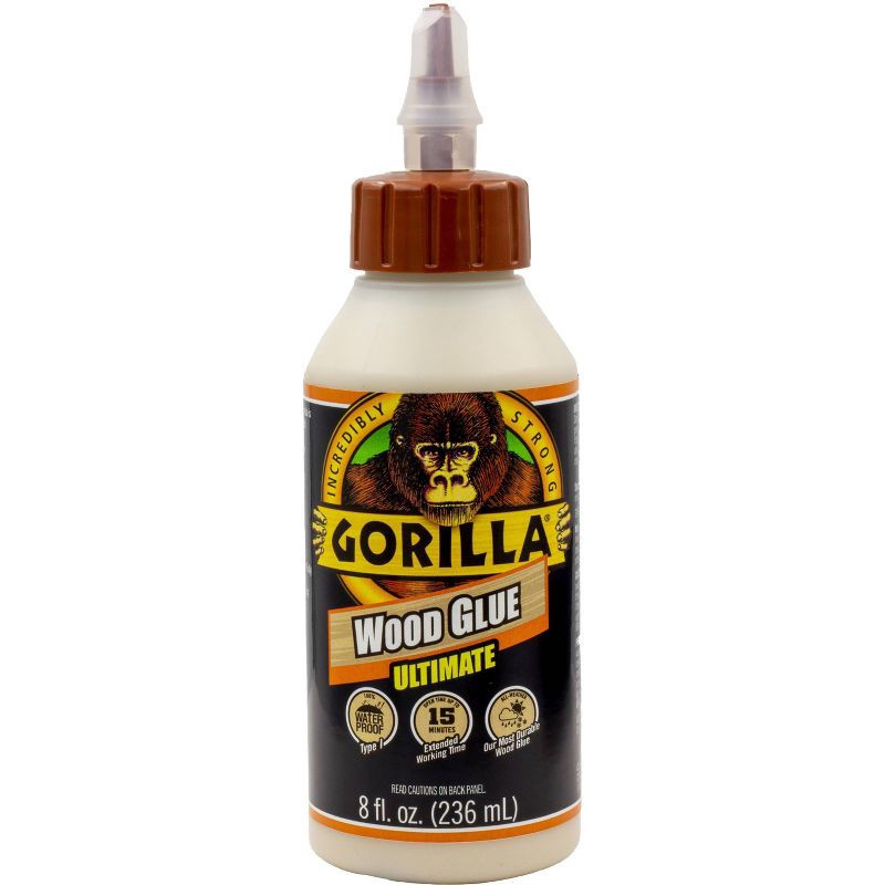 slide 1 of 7, Gorilla 8oz Ultimate Wood Glue, 8 oz