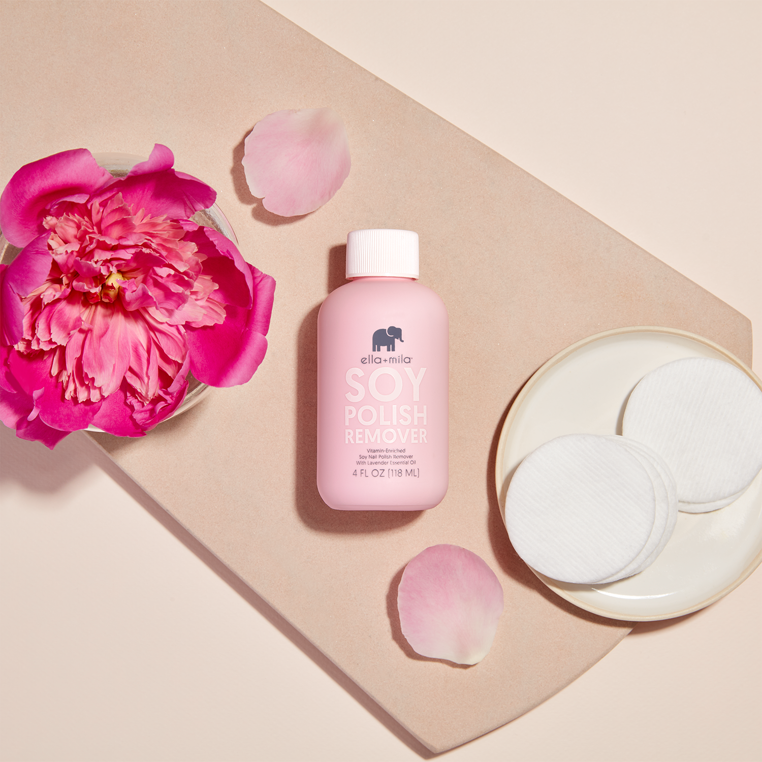 slide 3 of 4, ella+mila Soy Nail Polish Remover - Lavender - 4 fl oz, 4 fl oz