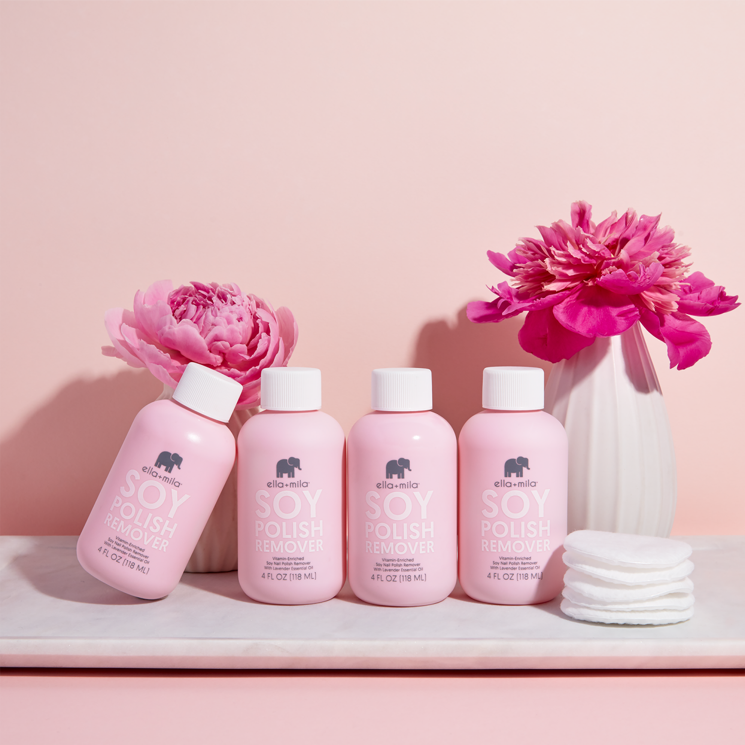 slide 4 of 4, ella+mila Soy Nail Polish Remover - Lavender - 4 fl oz, 4 fl oz