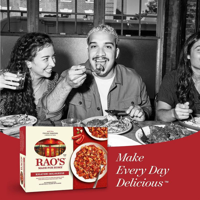 slide 6 of 7, Rao's Made for Home All Natural Frozen Pasta Meal Rigatoni Bolognese - 25oz, 25 oz