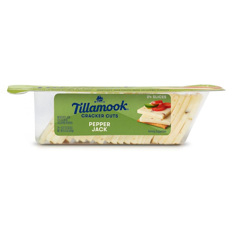 slide 1 of 4, Tillamook Pepper Jack Cracker Cut Cheese - 6.5oz/24 slices, 6.5 oz