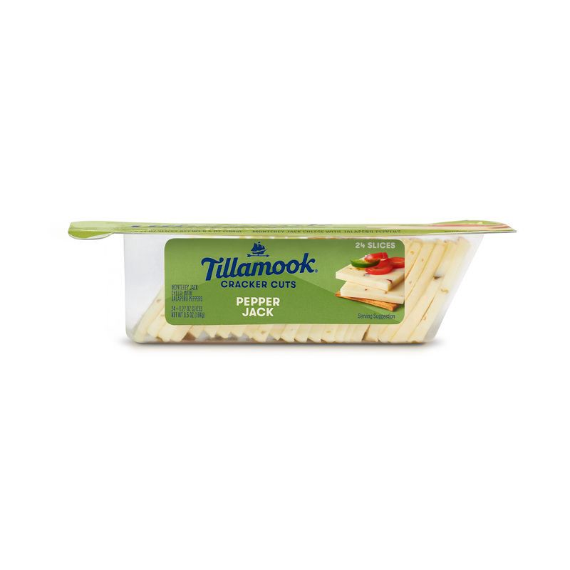 slide 4 of 4, Tillamook Pepper Jack Cracker Cut Cheese - 6.5oz/24 slices, 6.5 oz