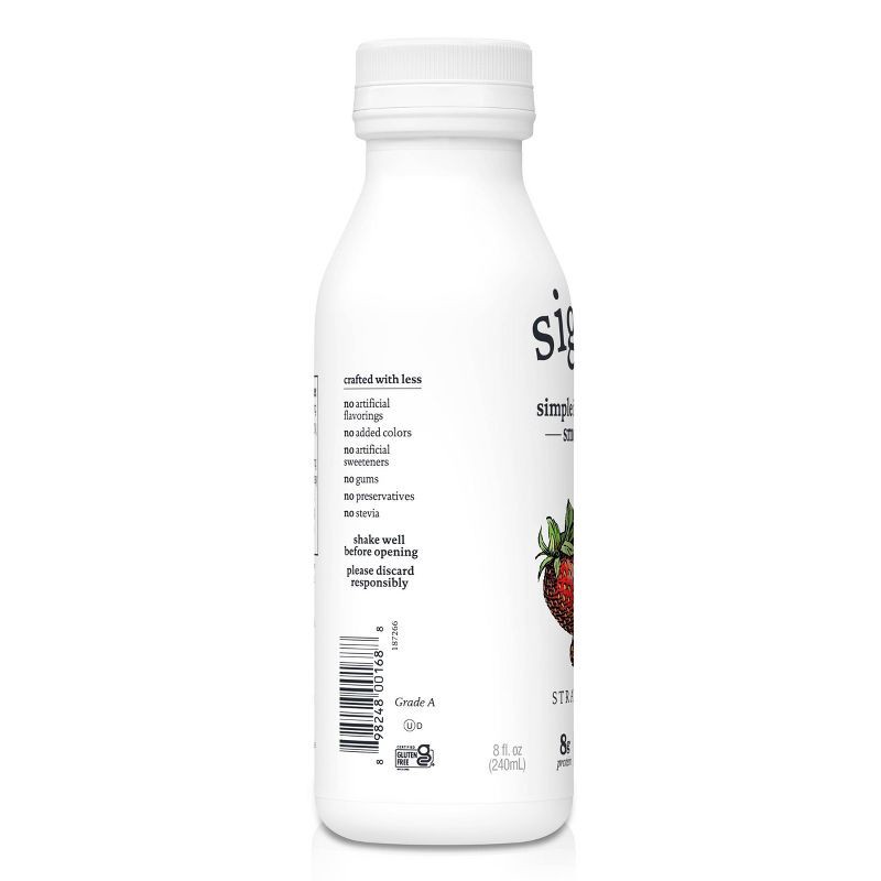 slide 2 of 4, Siggi's Strawberry Whole Milk Drinkable Yogurt - 8 fl oz, 8 fl oz