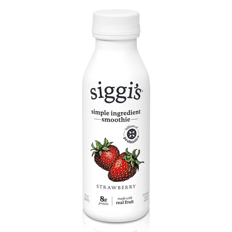 slide 1 of 4, Siggi's Strawberry Whole Milk Drinkable Yogurt - 8 fl oz, 8 fl oz