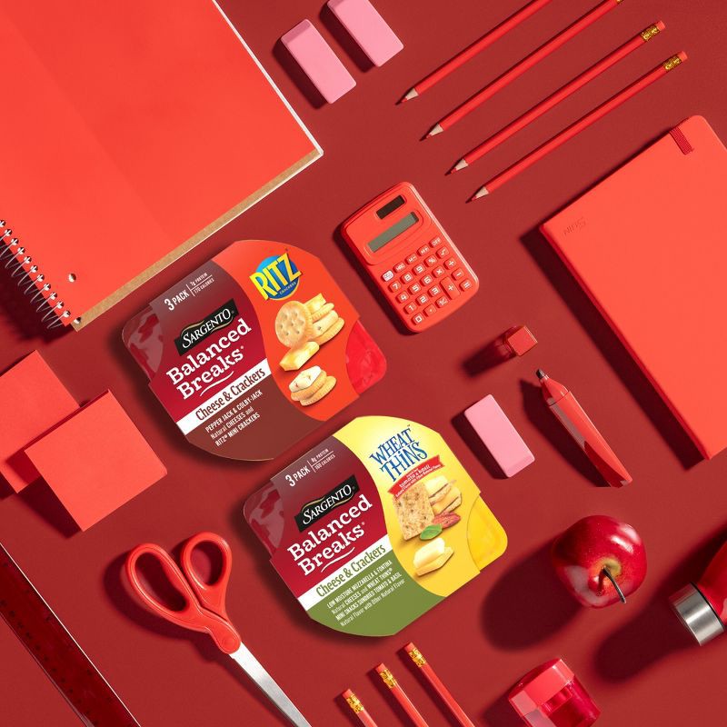 slide 2 of 7, Sargento Balanced Breaks Cheese & Mini Ritz Crackers - 4.5oz/3ct, 3 ct; 4.5 oz