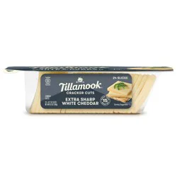 Tillamook Extra Sharp White Cheddar Cracker Cut Cheese - 6.5oz/24 slices