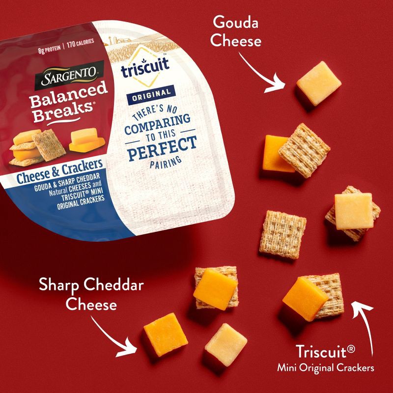 slide 3 of 7, Sargento Balanced Breaks Cheese & Mini Triscuit Crackers - 4.5oz/3ct, 3 ct; 4.5 oz