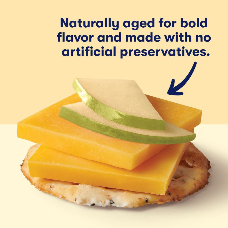 slide 3 of 8, Tillamook Sharp Cheddar Cracker Cut Cheese - 6.5oz/24 slices, 6.5 oz